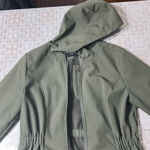 Olive green rain jacket 
George brand 
Size medium